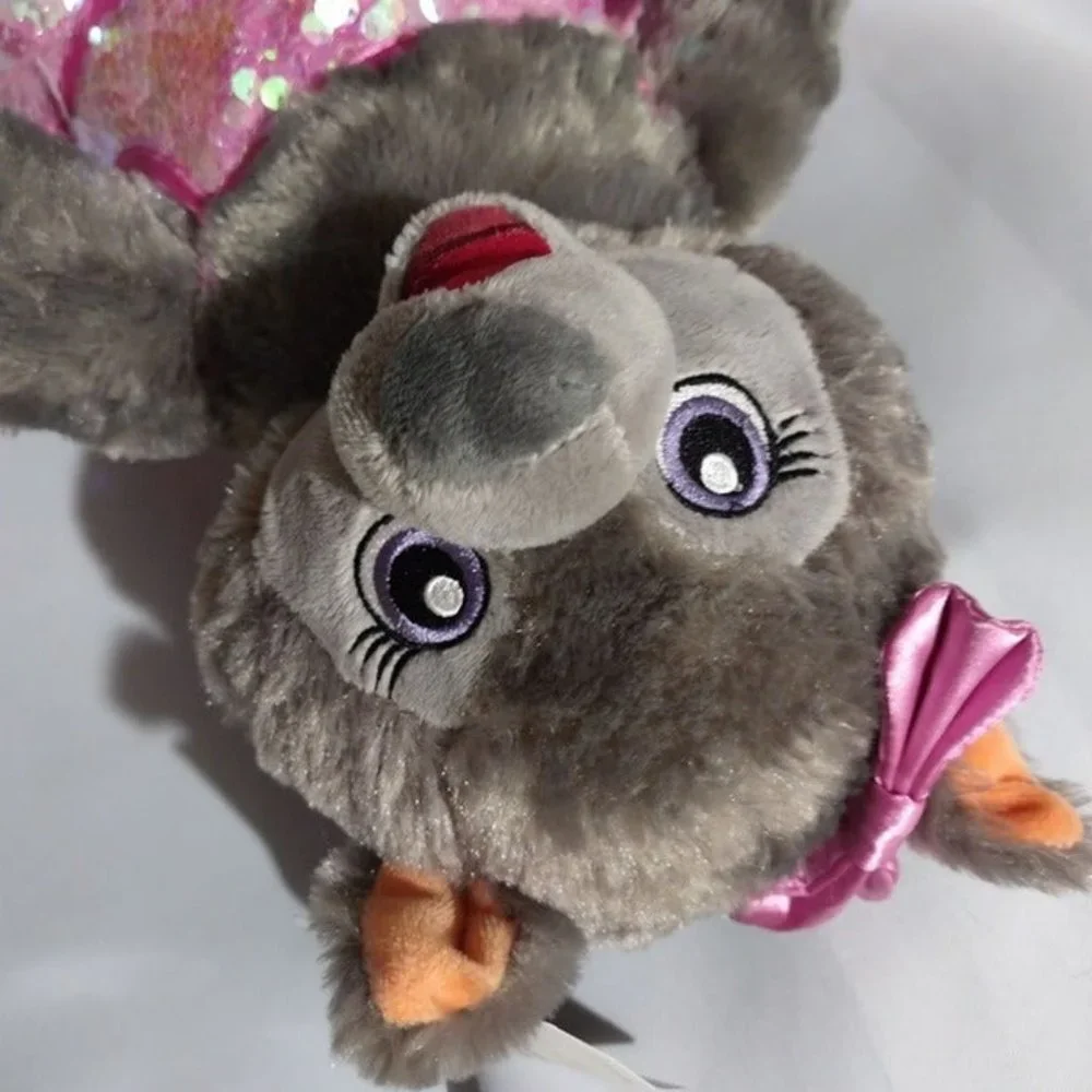Build a Bear Great Wolf Lodge Violet w/ exclusive pink sequin dress used w/ tags - Picture 2 of 7